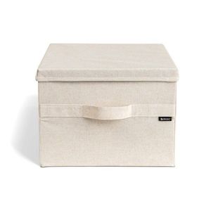 Béžový látkový úložný box s vekom 36x46x25 cm Soft Storage Large – Bigso vyobraziť