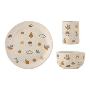 Kameninová detská jedálenská súprava 3 ks Agnes – Bloomingville Mini vyobraziť