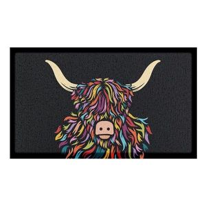 Rohožka z PVC 40x70 cm Highland Cow – Artsy Doormats vyobraziť