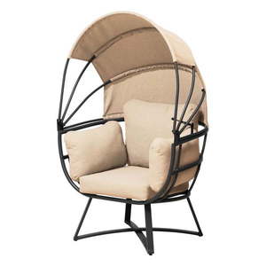 Béžové kovové záhradné kreslo Delos – Garden Pleasure vyobraziť