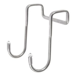Závesné antikoro háčiky v súprave 2 ks v striebornej farbe – Orion vyobraziť