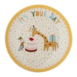 Žltý/krémovobiely kameninový detský tanier ø 16 cm Celebrate – Bloomingville Mini vyobraziť