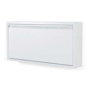 Biela kovová výklopná skrinka na topánky 75x37, 5x12, 5 cm Billy – Spinder Design vyobraziť