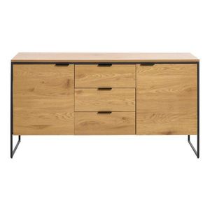 Komoda v dekore duba v prírodnej farbe 155x81x45 cm Cesura – Unique Furniture vyobraziť