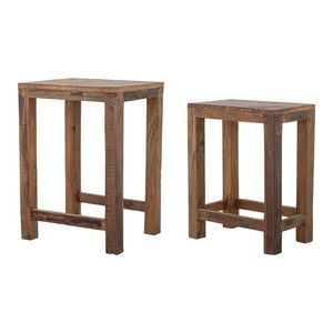 Odkladacie stolíky v súprave 2 ks z recyklovaného dreva 40x36 cm Galen – Bloomingville vyobraziť