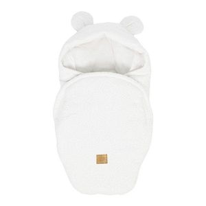 Biela detská zavinovačka z materiálu buklé 45x80 cm – Meowbaby vyobraziť