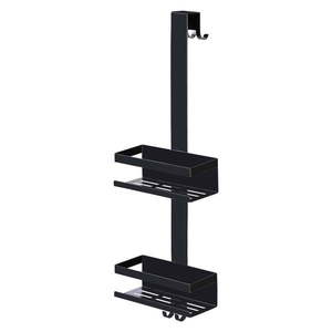 Čierna závesná kúpeľňová polička z nehrdzavejúcej ocele Bribano – Wenko vyobraziť