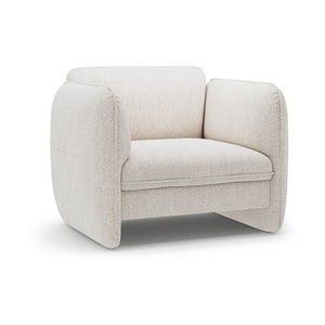 Krémovobiele ženilkové kreslo Georgia – Micadoni vyobraziť