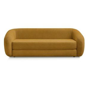 Ženilková rozkladacia pohovka v horčicovej farbe 228 cm Neyo – Bobochic Paris vyobraziť