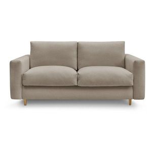 Taupe pohovka na každodenné spanie/rozkladacia 220 cm Cocoone – Bobochic Paris vyobraziť