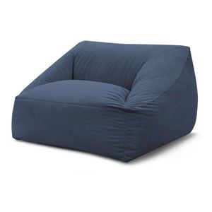 Tmavomodrý menčestrový sedací vak Lilibet – Bobochic Paris vyobraziť