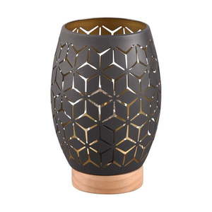 Čierna stolová lampa (výška 21 cm) Bidar – Reality vyobraziť