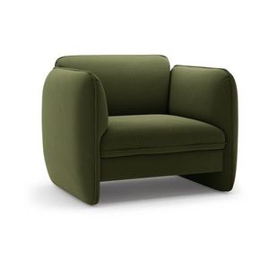 Zelené zamatové kreslo Georgia – Micadoni vyobraziť