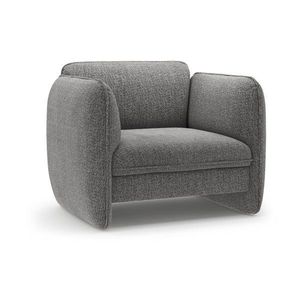 Tmavosivé ženilkové kreslo Georgia – Micadoni vyobraziť