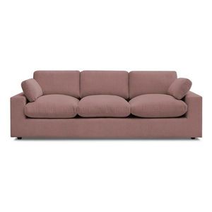 Ružová menčestrová pohovka 250 cm Belair – Bobochic Paris vyobraziť