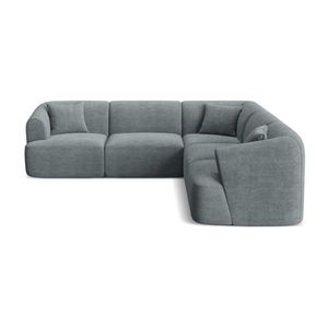 Tmavosivá menčestrová rohová pohovka Campi – Cosmopolitan Design vyobraziť