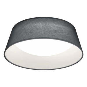 Čierne LED stropné svietidlo s textilným tienidlom Ponts – Reality vyobraziť