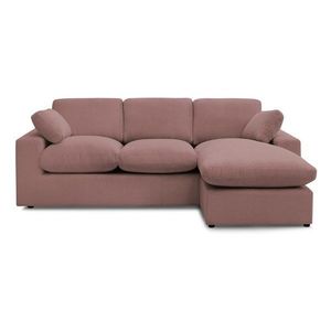 Ružová menčestrová rohová pohovka Belair – Bobochic Paris vyobraziť