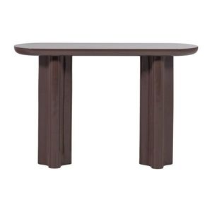 Tmavohnedý lesklý konzolový stolík 35x120 cm Evara – WOOOD vyobraziť