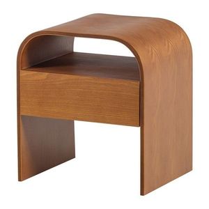 Nočný stolík s poličkami v prírodnej farbe Momo – WOOOD vyobraziť