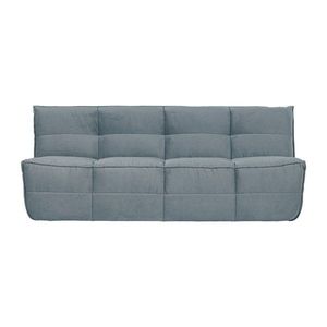 Modrá zamatová pohovka 204 cm Cluster – vtwonen vyobraziť