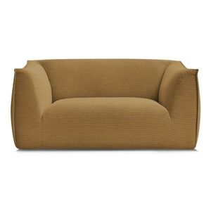 Menčestrová pohovka v horčicovej farbe 170 cm Giorgia – Bobochic Paris vyobraziť