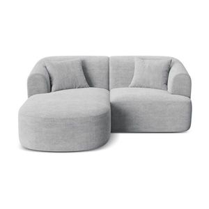 Svetlosivá menčestrová rohová pohovka (ľavý roh/s leňoškou) Campi – Cosmopolitan Design vyobraziť