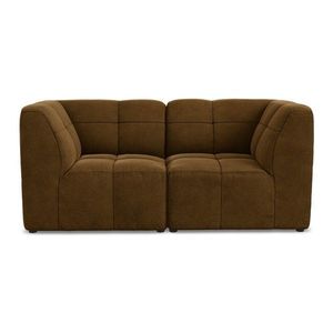 Zamatová pohovka v horčicovej farbe 180 cm Aloha – Makamii vyobraziť