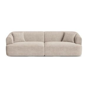 Svetlohnedá menčestrová pohovka 255 cm Campi – Cosmopolitan Design vyobraziť