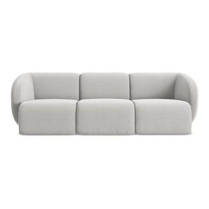 Svetlosivá zamatová pohovka 244 cm Lani – Makamii vyobraziť