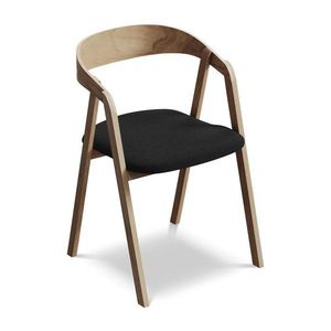 Čierne jedálenské kreslo z masívneho dreva Erika – Makamii vyobraziť