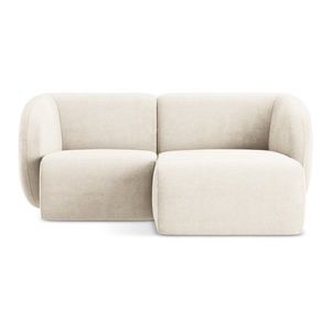 Béžová ženilková rohová pohovka (pravý roh/s leňoškou) Lani – Makamii vyobraziť