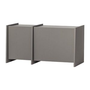 Sivý TV stolík v dekore jaseňa 102x53x44 cm Brock – WOOOD vyobraziť