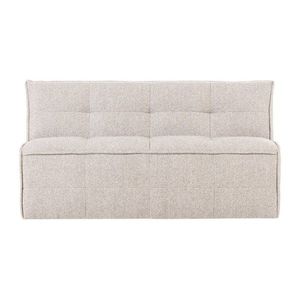 Béžová polstrovaná lavica z textílie buklé Cluster – vtwonen vyobraziť