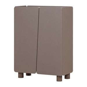 Hnedá skrinka z borovicového dreva 100x135x45 cm Root – WOOOD vyobraziť