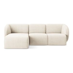 Béžová ženilková rohová pohovka (ľavý roh/s leňoškou) Lani – Makamii vyobraziť