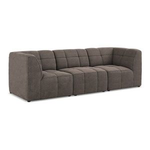 Hnedá pohovka z textílie buklé 255 cm Aloha – Makamii vyobraziť