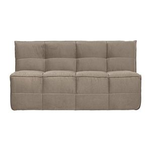 Taupe zamatová polstrovaná lavica Cluster – vtwonen vyobraziť