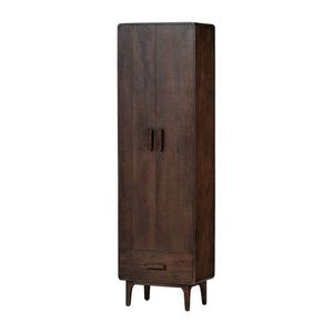 Skrinka z mangového dreva v tmavo prírodnej farbe 60x200x35 cm Liya – WOOOD vyobraziť