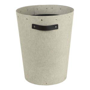 Krémovobiely kancelársky odpadkový kôš Aries Canvas Paper Laminate – Bigso vyobraziť