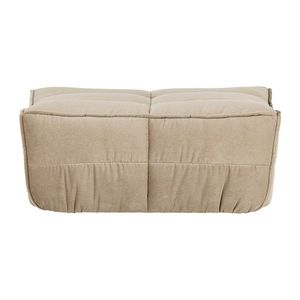 Béžová čalúnená zamatová podnožka Cluster – vtwonen vyobraziť