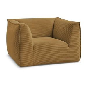 Menčestrové kreslo v horčicovej farbe Giorgia – Bobochic Paris vyobraziť