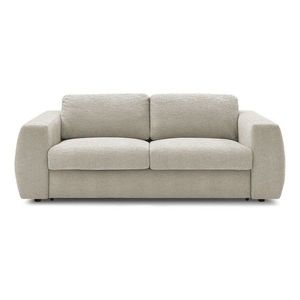 Béžová ženilková pohovka na každodenné spanie/rozkladacia 220 cm Hugo – Bobochic Paris vyobraziť