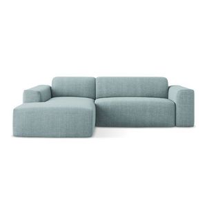 Modrá rohová pohovka (ľavý roh/s leňoškou) Keli – Makamii vyobraziť