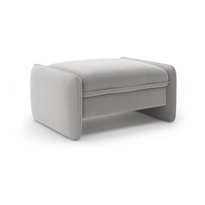 Svetlosivá zamatová podnožka Georgia – Micadoni vyobraziť