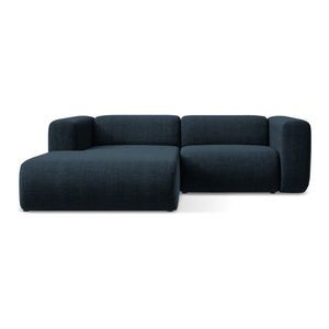 Modrá rohová pohovka (ľavý roh/s leňoškou) Ekahi – Makamii vyobraziť