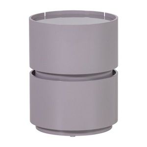 Svetlosivý lesklý nočný stolík Lunex – WOOOD vyobraziť