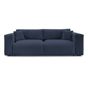 Modrá rozkladacia/s úložným priestorom pohovka 265 cm Ezechiel – Bobochic Paris vyobraziť