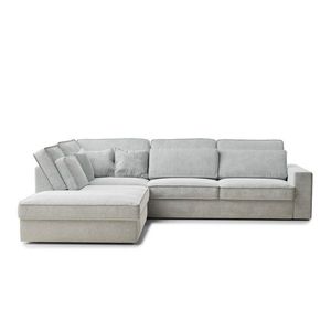 Svetlosivá ženilková rohová pohovka (ľavý roh/do L) Kirou – Maison de Rêve vyobraziť