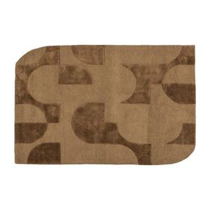 Hnedý koberec s prímesou vlny 170x240 cm Livo – WOOOD vyobraziť